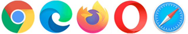 ARRHYTHMIA ACCESS SUPPORTED BROWSERS ICONS