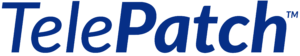TelePatch logo. "TelePatch" in dark blue, italic text. It has a trademark symbol in the upper right.