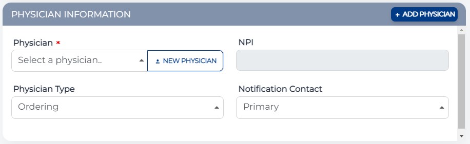 Physician Information